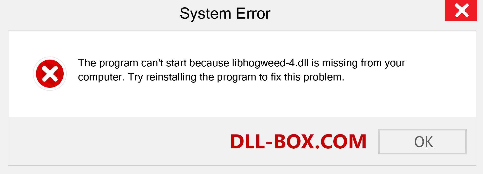  libhogweed-4.dll file is missing?. Download for Windows 7, 8, 10 - Fix  libhogweed-4 dll Missing Error on Windows, photos, images